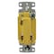 Hubbell Wiring Device-Kellems TradeSelect, Switches and Lighting Controls, Decorator Switch, Residential Grade, Rocker Switch, General Purpose AC, Illuminated Three Way, 15A 120/277V AC, Push Back and Side RSD315ILW - alternate 4